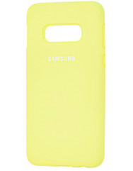 Чехол Silicone Case Samsung S10e (желтый)