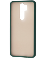 Чехол LikGus Maxshield матовый Xiaomi Redmi Note 8 Pro (темно-зеленый)