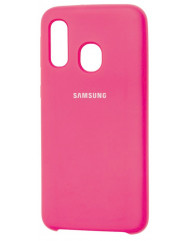 Чохол Silky Samsung Galaxy A40 (яскраво-рожевий)