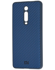 Чехол Premium Carbon Xiaomi Mi 9T / Mi 9T Pro (синий)