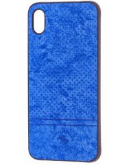 Чехол Velvet Xiaomi Redmi 7a (синий) 