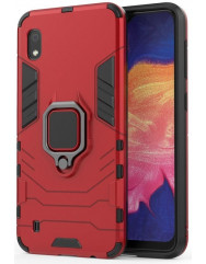 Чехол Armor + подставка Samsung Galaxy A10 (красный)