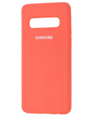 Чохол Silicone Case Samsung S10 (оранжевий)