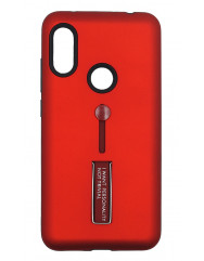 Чехол Xiaomi Redmi 7 с подставкой и держателем на палец (красный)