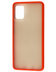 Чехол LikGus Maxshield матовый Samsung Galaxy A51 (красный)