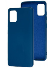 Чехол Soft Touch Samsung Galaxy A51 (синий)