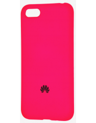 Чохол Silicone Cover Huawei Y5 2018/Honor 7a (яскраво-рожевий)