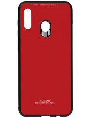 Чехол Glass Case Samsung Galaxy A20 / A30 (красный)