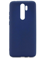 Чехол Soft Touch Xiaomi Redmi Note 8 Pro (синий) 