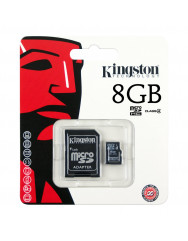 Карта памяти Kingston micro SD 8gb (4cl) + adapter