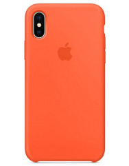 Чехол Silicone Case iPhone X/Xs (оранжевый)