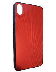 Чехол Glass Case Rainbow Xiaomi Redmi 7a (красный)