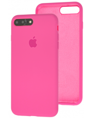 Чехол Silicone Case iPhone 7/8 Plus (ярко-розовый)