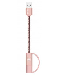 Кабель Joyroom S-M329 Metal Micro USB (розовый)