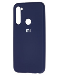 Чехол Silicone Case Xiaomi Redmi Note 8T (темно-синий)