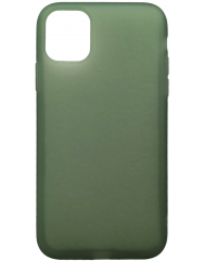Чехол силиконовый Latex матовый iPhone 11 Pro Max (хаки)