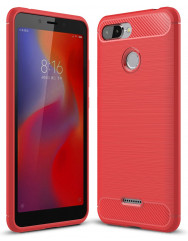 Чехол Carbon Xiaomi Redmi 6 (красный)