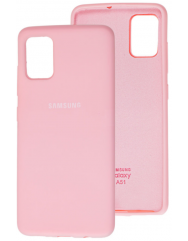 Чехол Silicone Case Samsung Galaxy A51 (розовый)