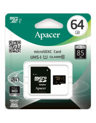 Карта пам'яті Apacer micro SD 64gb (10cl) + adapter