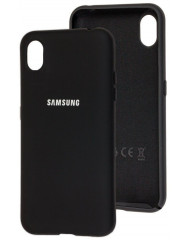Чехол Silicone Case Samsung A01 Core (черный)