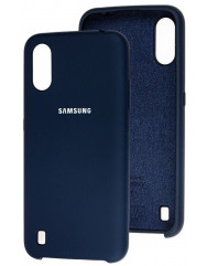 Чехол Silky Samsung Galaxy A01 (темно-синий)