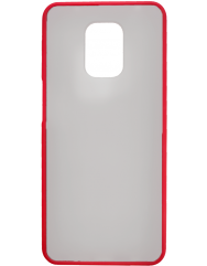 Чехол LikGus Maxshield матовый Xiaomi Redmi Note 9 Pro/Note 9s (красный)