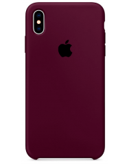 Чохол Silicone Case iPhone Xs Max (бордовий)