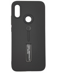Чехол Xiaomi Redmi 7 с подставкой и держателем на палец (черный)