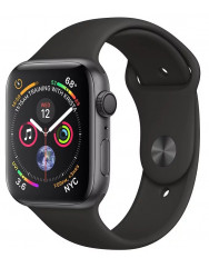 Apple Watch Series 4 40mm Space Gray Aluminum Case with Black Sport Band (MU662)
