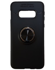 Чохол Samsung Galaxy S10e з підставкою і тримачем на палець (чорний)