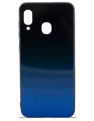 Чехол Glass Case Gradient Samsung A20 / A30 (Blue Abyss)