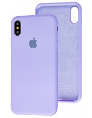 Чохол Silicone Case iPhone Xs Max (лавандовий)