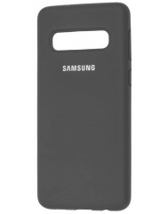 Чехол Silicone Case Samsung S10 Plus (серый)