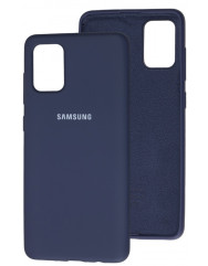Чехол Silky Samsung Galaxy A71 (темно-синий)