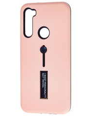 Чехол Xiaomi Redmi Note 8T с подставкой и держателем на палец (бежевый)
