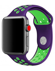 Ремінець Sport Nike + для Apple Watch 42/44mm (зелений/фіолетовий)