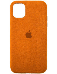 Чехол Alcantara Case iPhone 12/12 Pro (оранжевый)