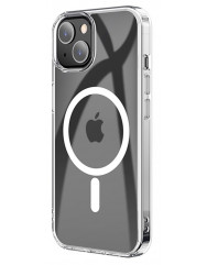 Чехол силиконовый TPU MagSafe iPhone 13 (прозрачный)