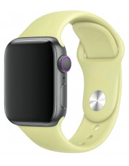 Ремешок силиконовый для Apple Watch 38/40mm (молочный)
