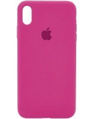 Чехол Silicone Case iPhone X/Xs (малиновый)