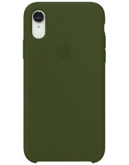 Чехол Silicone Case iPhone X/XS (хаки)