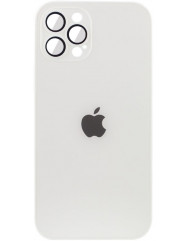 Silicone Case 9D-Glass Box iPhone 13 Pro Max (White)