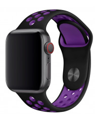 Ремешок Sport Nike+ для Apple Watch 42/44mm (черный/фиолетовый)