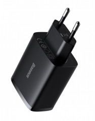 Мережевий зарядний пристрій Baseus Compact Charger 3U 17W Black (CCXJ020101)