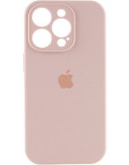 Чехол Silicone Case Full Camera iPhone 14 Pro Max (Pink Sand )
