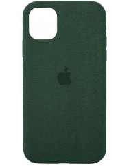 Чохол Alcantara Case iPhone 12/12 Pro (зелений)