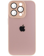 Silicone Case 9D-Glass Mate Box iPhone 13 Pro Max (Pink Sand)