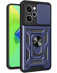 Чехол Camshield Serge Ring + подставка X5 Pro 5G (синий)