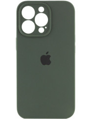 Чохол Silicone Case iPhone 13 Pro Max (темно-зелений)