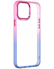 Чехол TPU+PC Fresh sip series Apple iPhone 12 Pro Max (Розовый / Синий)